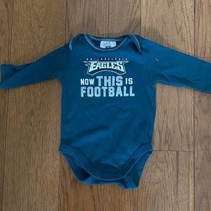 NFL Team Apparel - Philadelphia Eagles Long Sleeve Bodysuit/Onesie (3-6 Months)